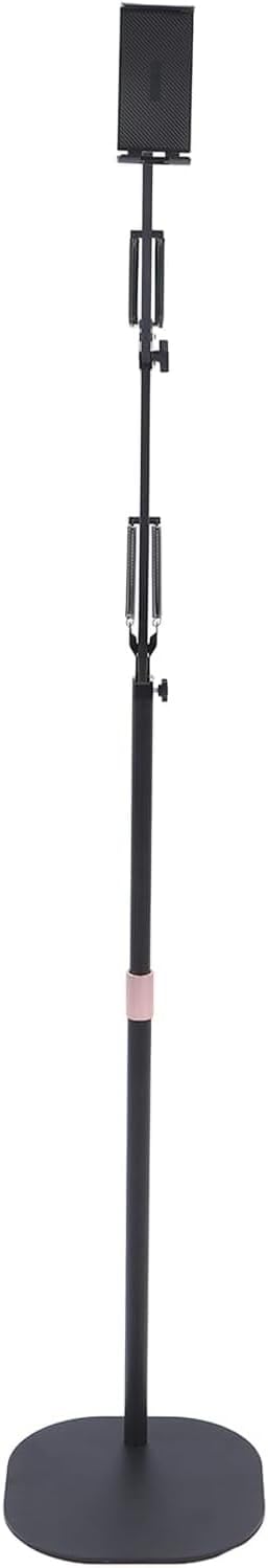 Coverzone iPad Uyumlu Tablet Tutucu Ayarlanabilir Zemin Standı, Tablet Zemin Standı Siyah Geniş Uyumluluk Ellerinizi Ev İçin Serbest Bırakın 155cm Siyah Renk 155-Black (155-Black)