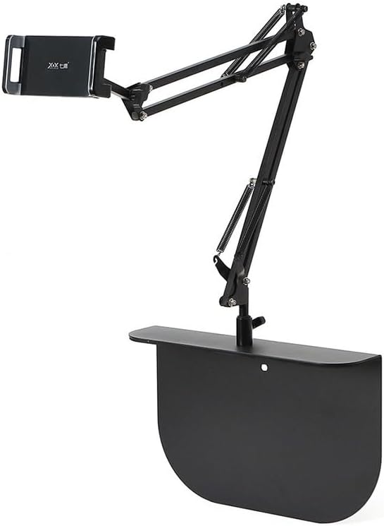 Coverzone iPad Uyumlu Tablet Tutucu Ayarlanabilir Zemin Standı, Tablet Zemin Standı Siyah Geniş Uyumluluk Ellerinizi Ev İçin Serbest Bırakın 155cm Siyah Renk 155-Black (155-Black)