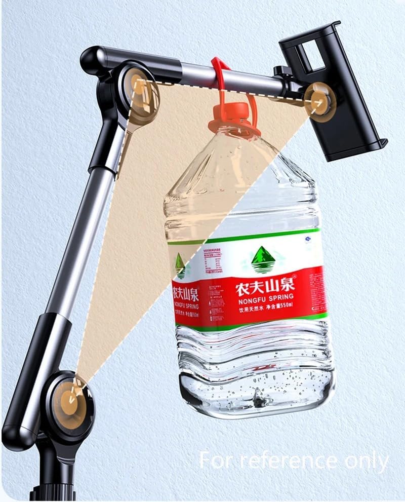 Coverzone iPad Uyumlu Tablet Tutucu Ayarlanabilir Zemin Standı, Tablet Zemin Standı Siyah Geniş Uyumluluk Ellerinizi Ev İçin Serbest Bırakın 155cm Siyah Renk 155-Black (155-Black)